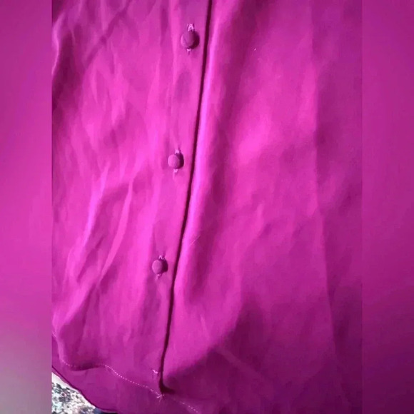 NWT REVOLVE Krisa Pink Tie Front Blouse Women’s Size XS 100% Polyester - Picture 7 of 10